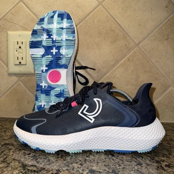 NWT GFORE MG4X2 Debossed Hybrid Golf Cross Trainer Skulls Womens 9 Twilight Blue - Picture 4 of 11